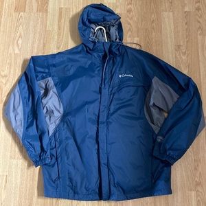 Columbia - Weatherproof Rain Jacket Mens XL Blue